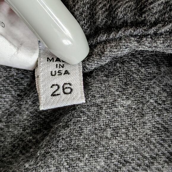 Eckhaus Latta Jeans Women's 26 Charcoal Black High Rise 100% Cotton Ankle - Picture 4 of 10